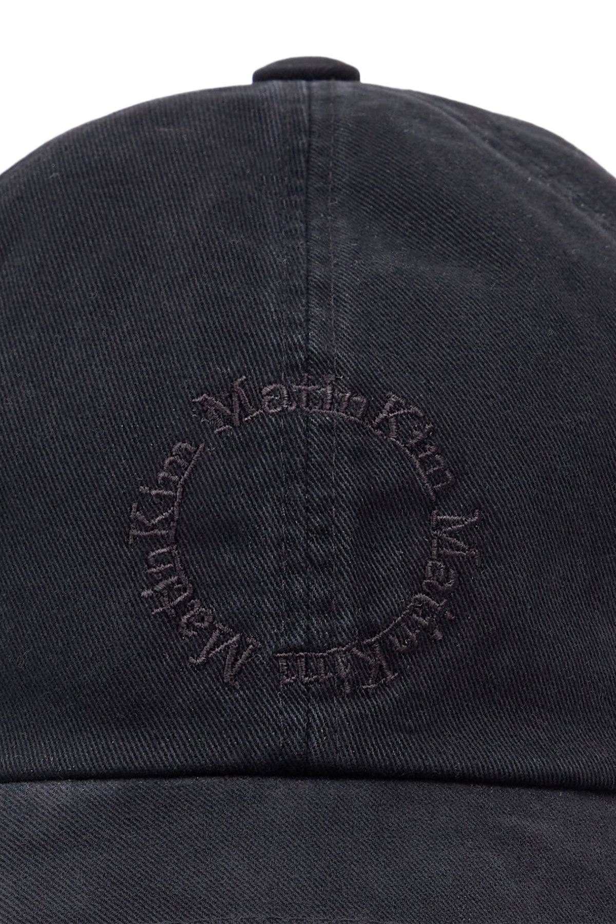 matinkim WASHED CIRCLE LOGO BALL CAP IN BLACK