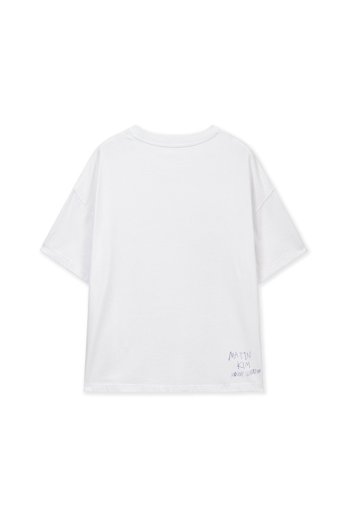 matinkim GRAFFITI ARTWORK TOP IN WHITE