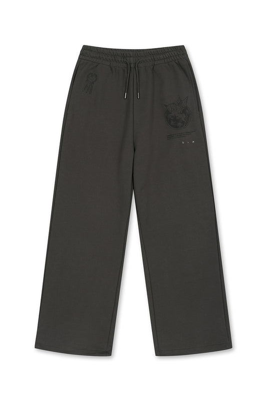 matinkim GRAFFITI ARTWORK SWEATPANTS IN CHARCOAL