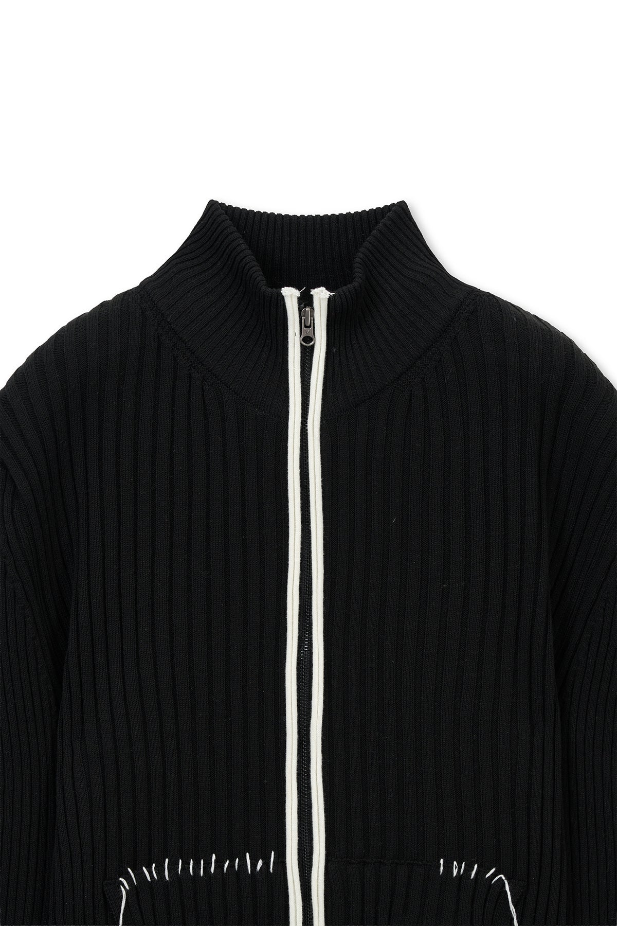 matinkim HANDCRAFT SLIM FIT CARDIGAN IN BLACK