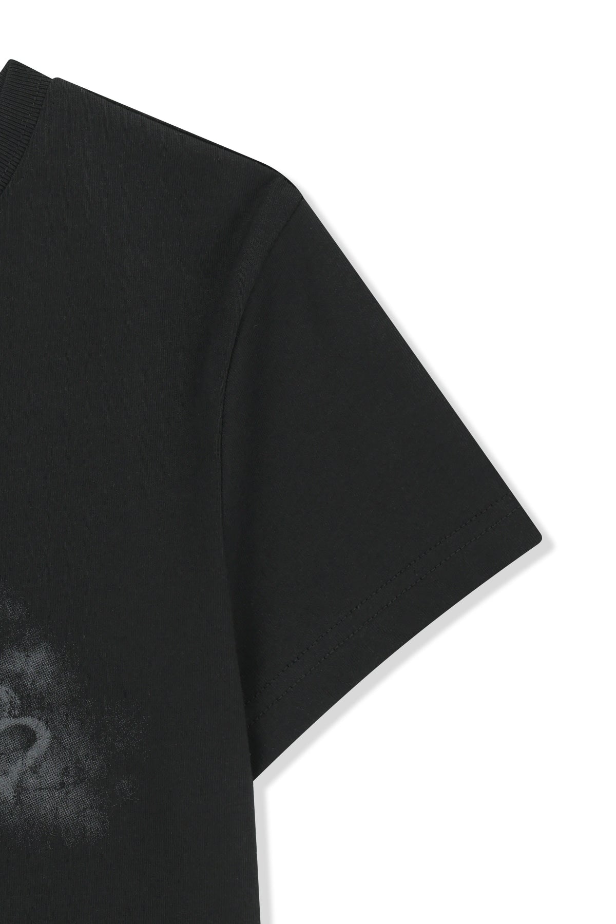 matinkim MATIN KIM ARCH LOGO CROP TOP IN BLACK