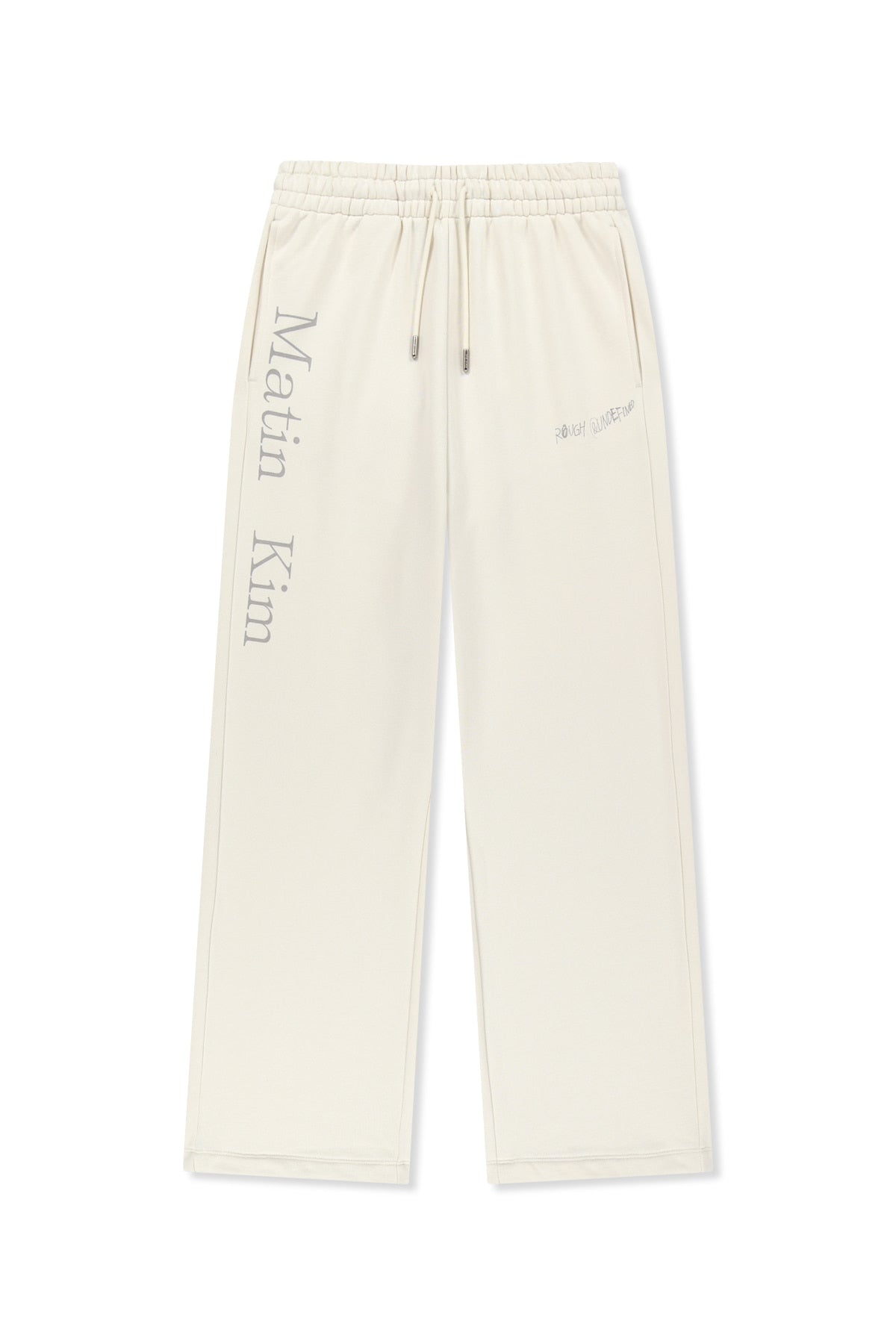 matinkim ESSENTIAL LOGO SWEATPANTS IN IVORY