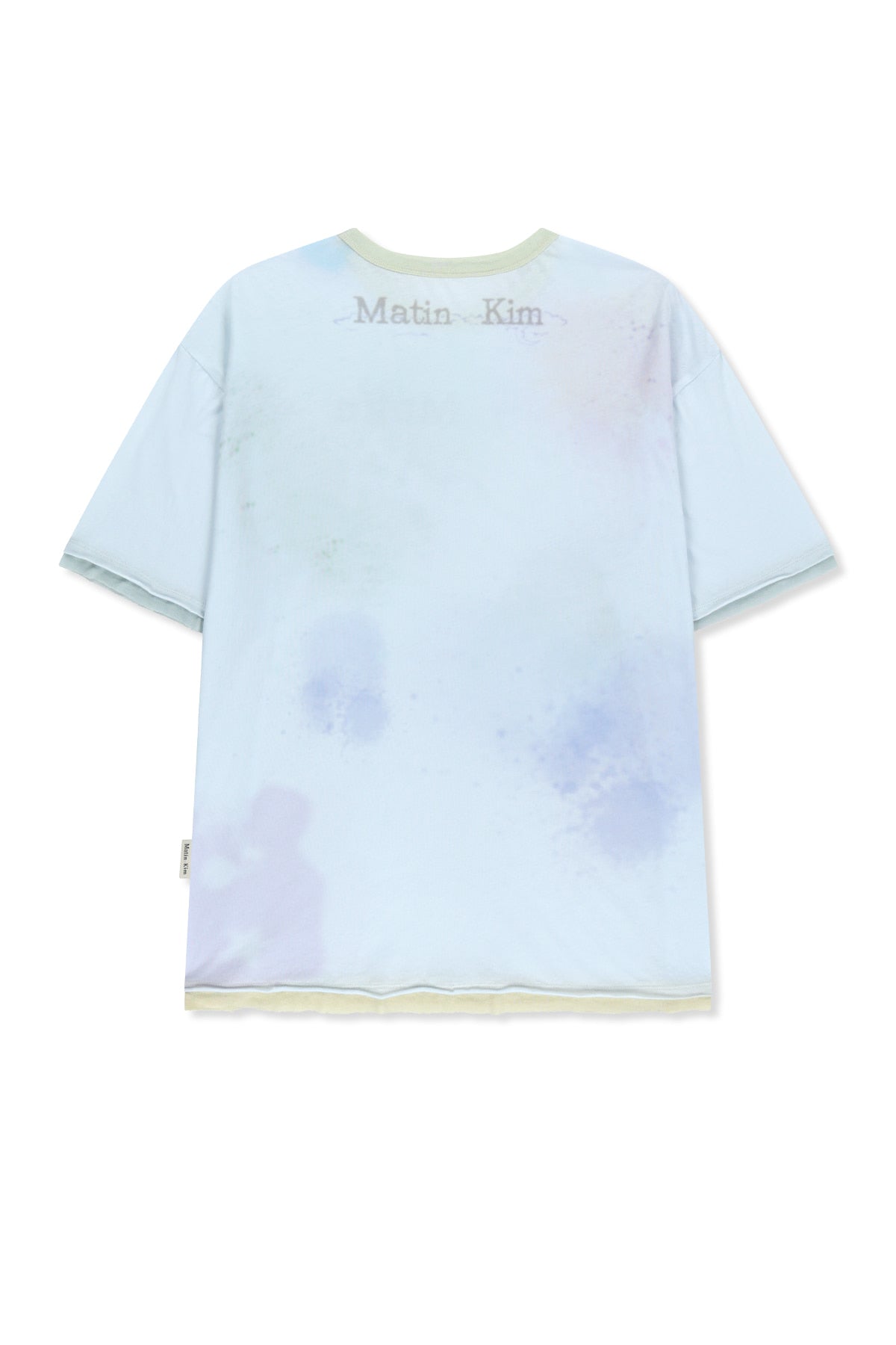 matinkim SKETCH GRAFFITI OVER FIT TOP IN LIGHT BLUE