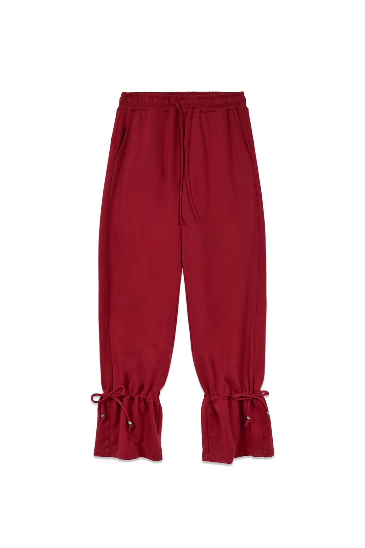 matinkim STRING DETAIL SWEATPANTS IN RED