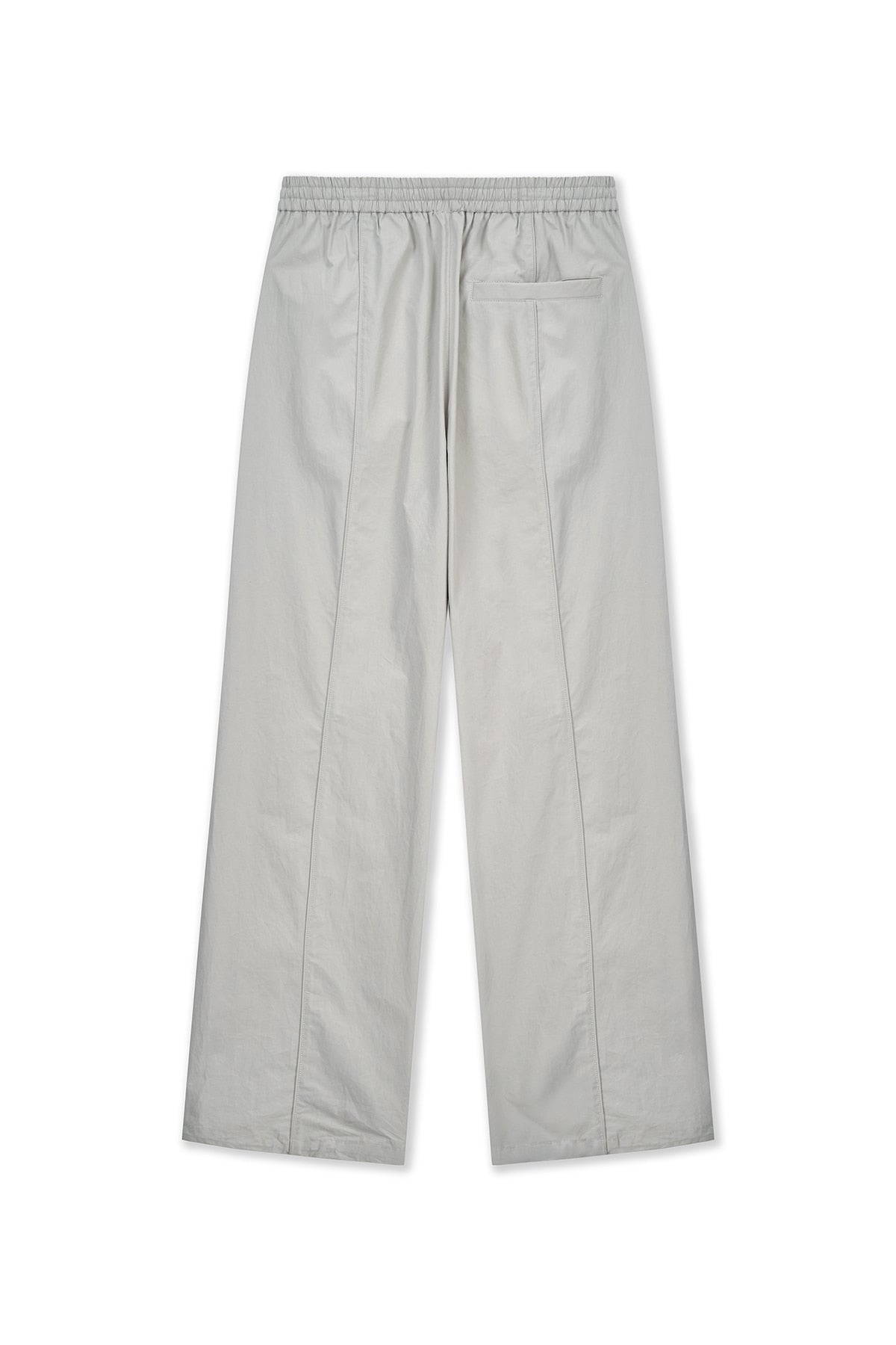 matinkim MULTI PANEL WIDE PANTS IN LIGHT GREY