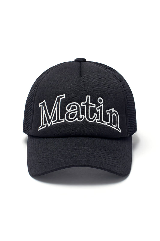 matinkim MATIN MESH TRUCKER BALL CAP IN BLACK