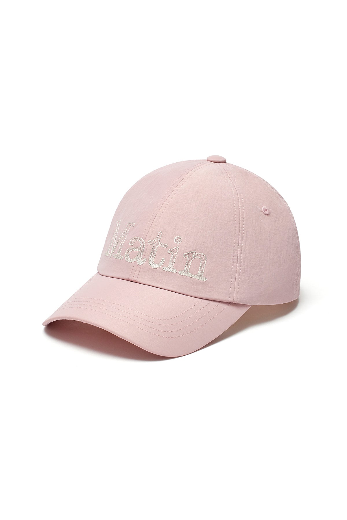 matinkim MATIN GLOSSY BALL CAP IN PINK