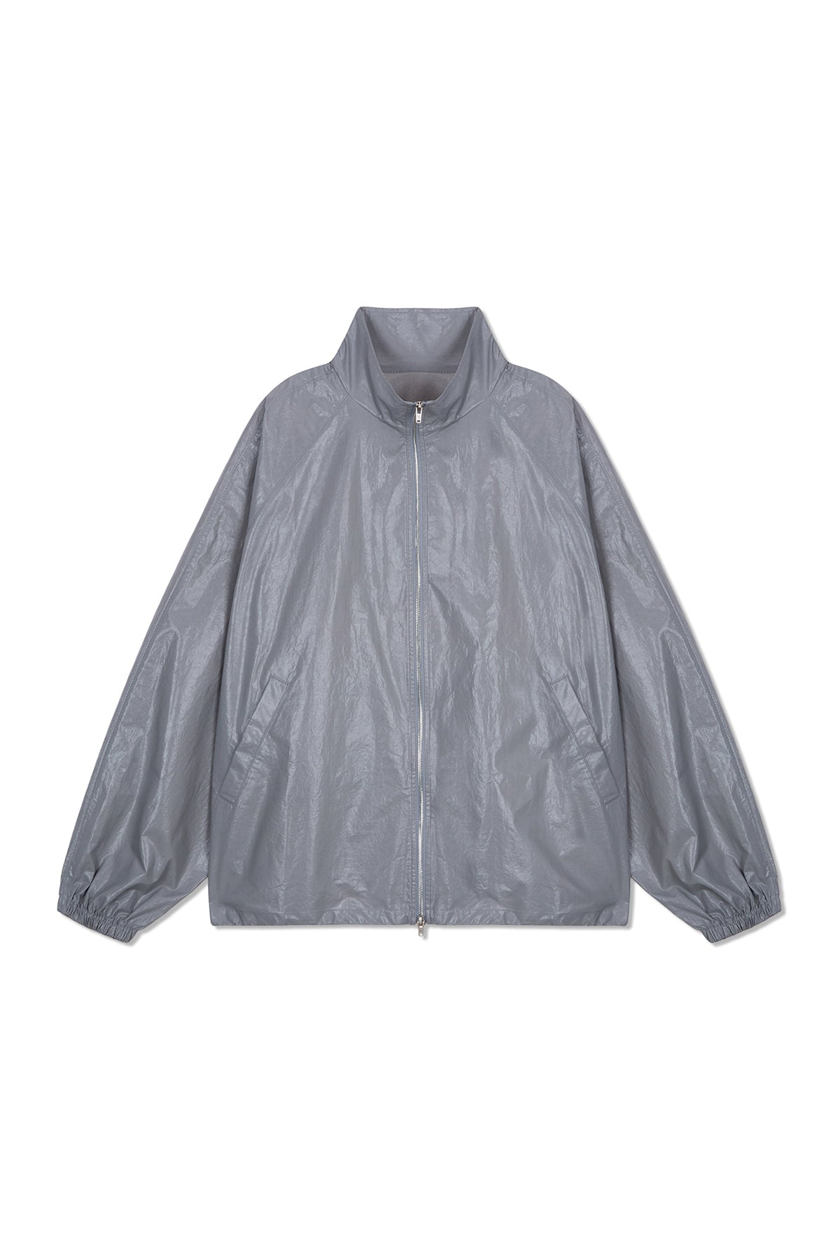 matinkim MATIN KIM LOGO COATING JUMPER FOR MEN IN DARK GREY