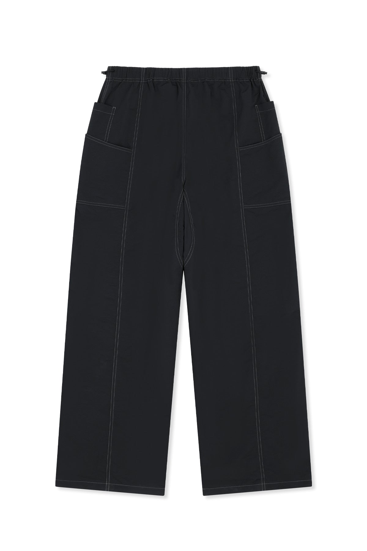 matinkim MULTI PANEL PARACHUTE PANTS IN BLACK