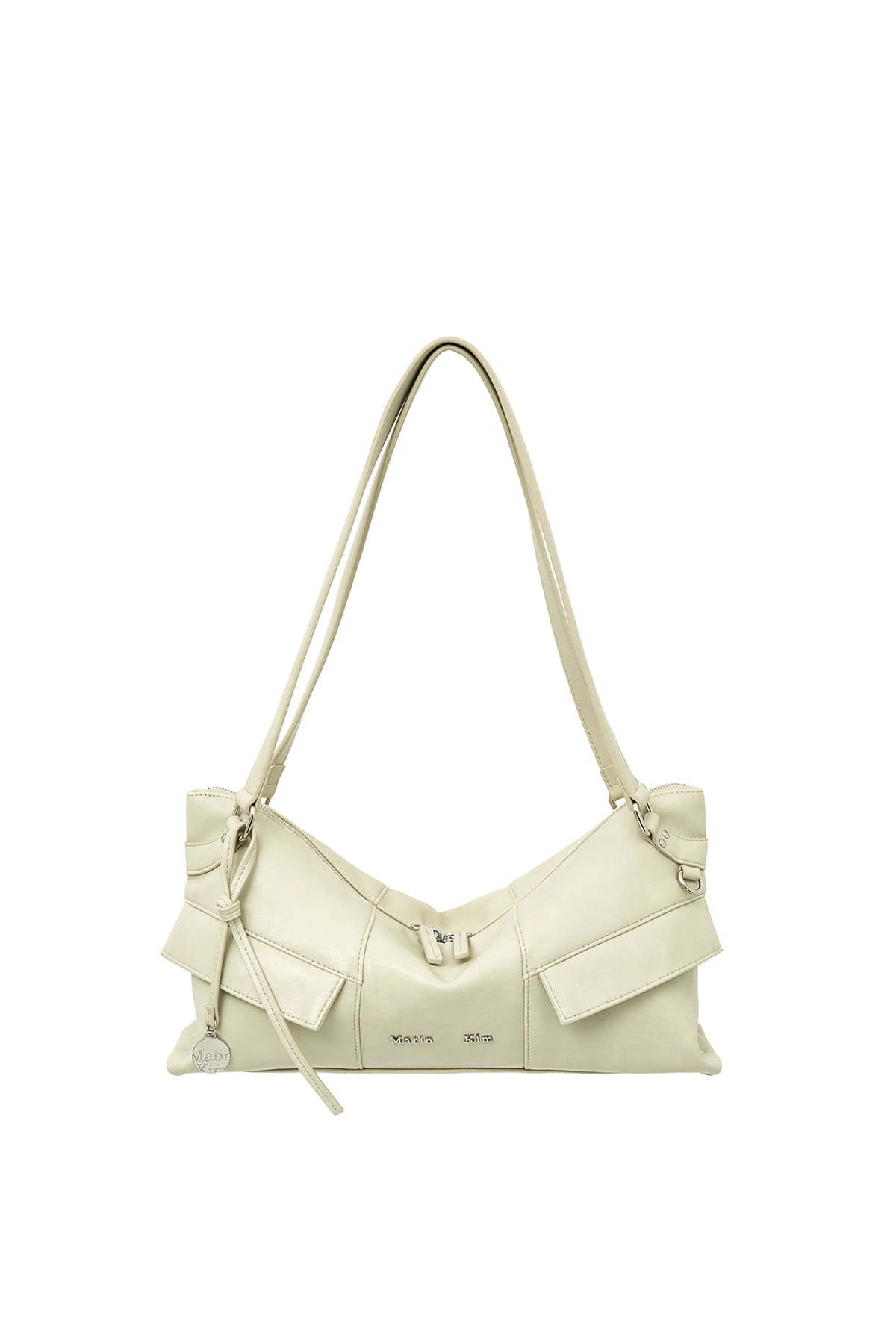 matinkim WIDE NEMO SHOULDER BAG IN LIGHT BEIGE