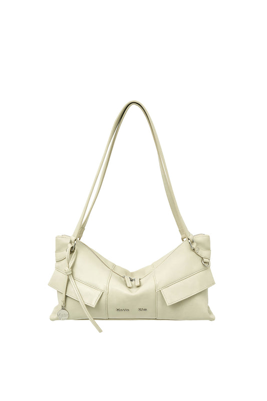 matinkim WIDE NEMO SHOULDER BAG IN LIGHT BEIGE