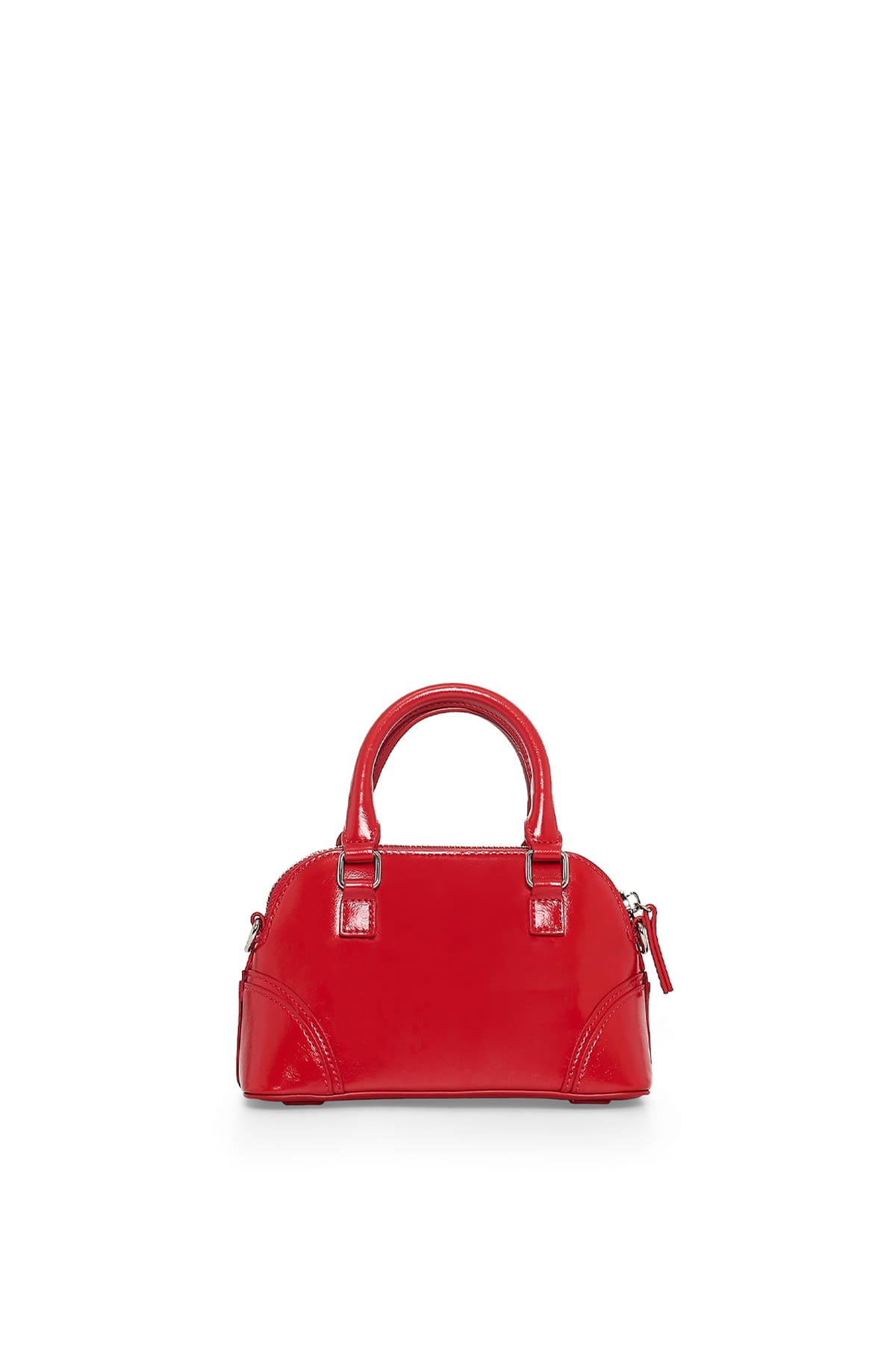 matinkim CURVE ZIP MINI BAG IN RED