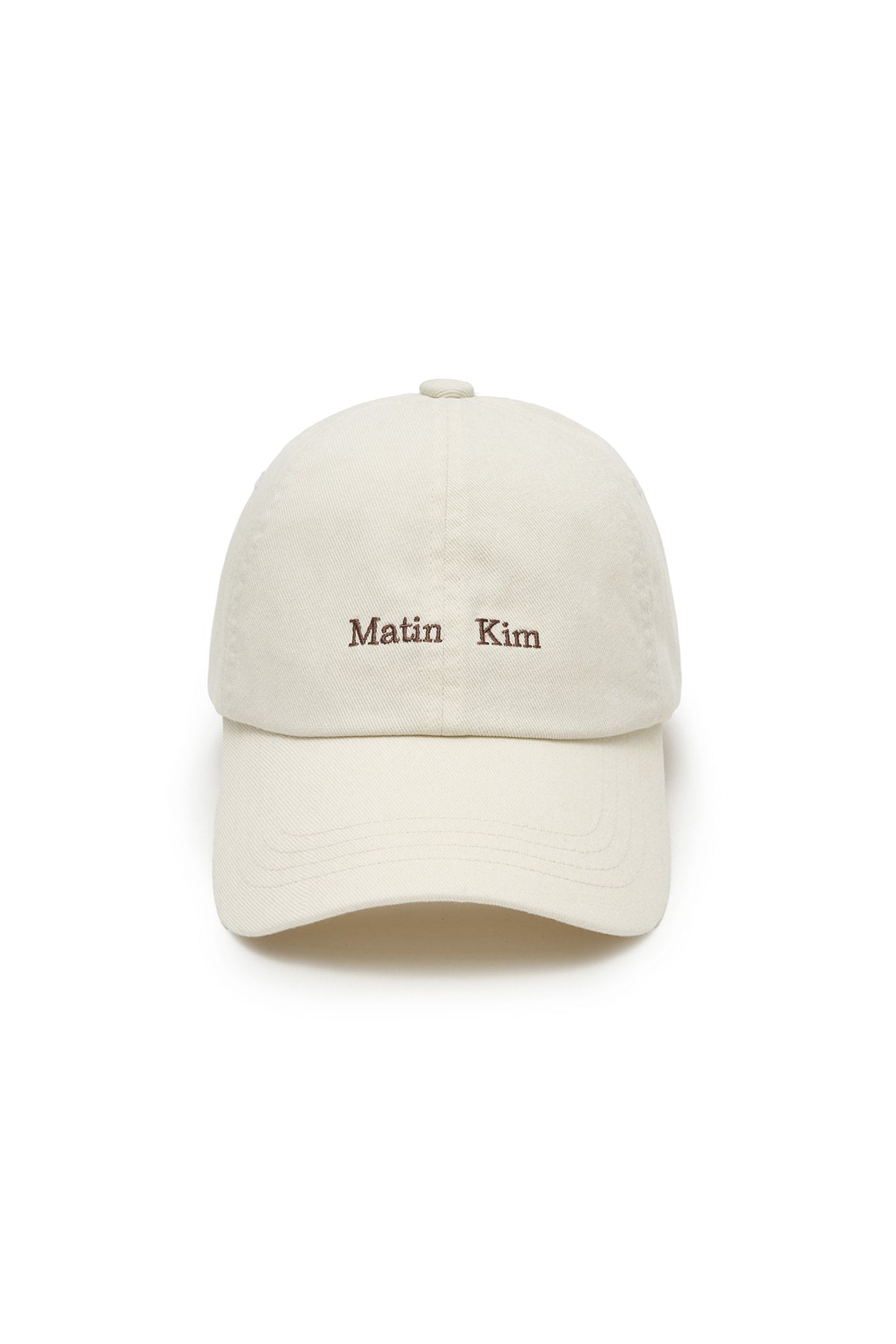 matinkim MATIN MINI CLASSIC LOGO BALL CAP IN CREAM