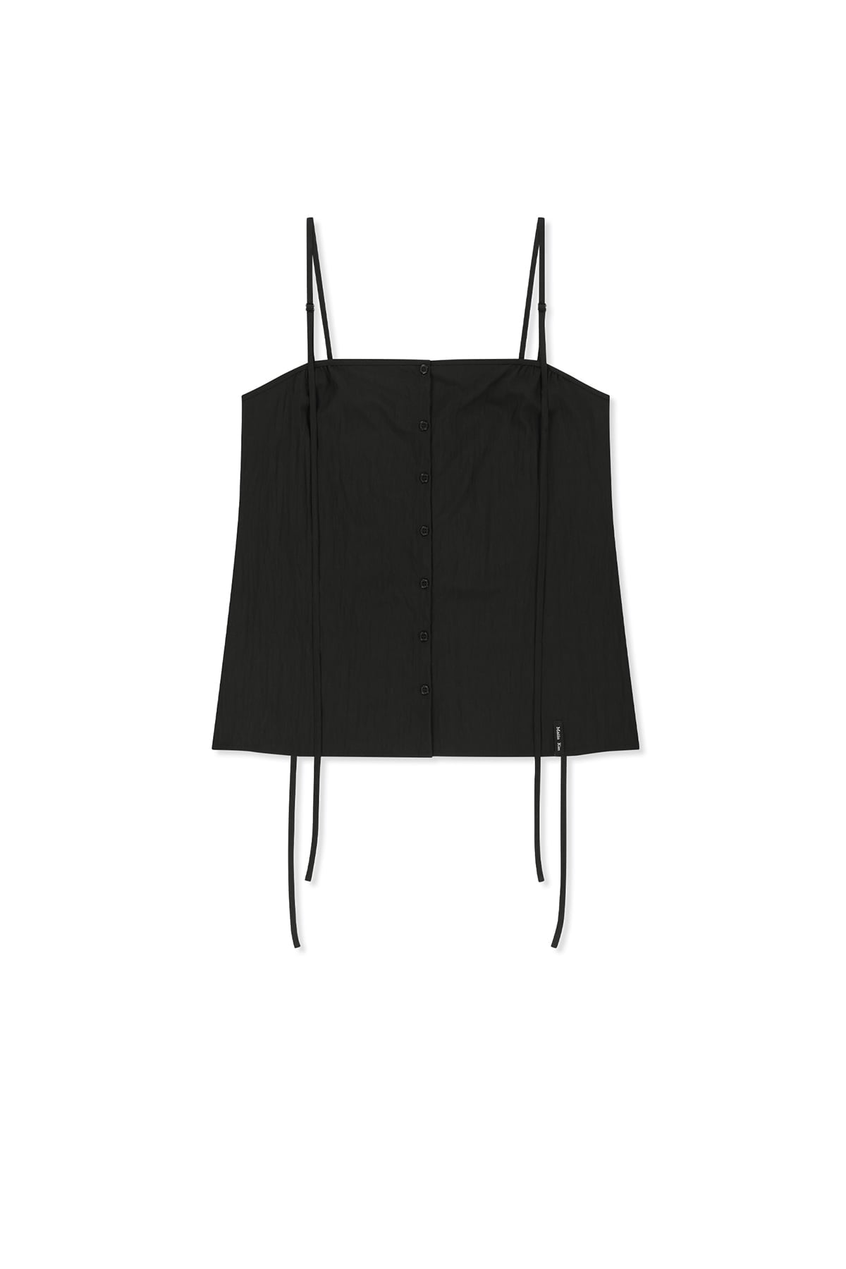 matinkim BUTTON SLEEVELESS BLOUSE IN BLACK