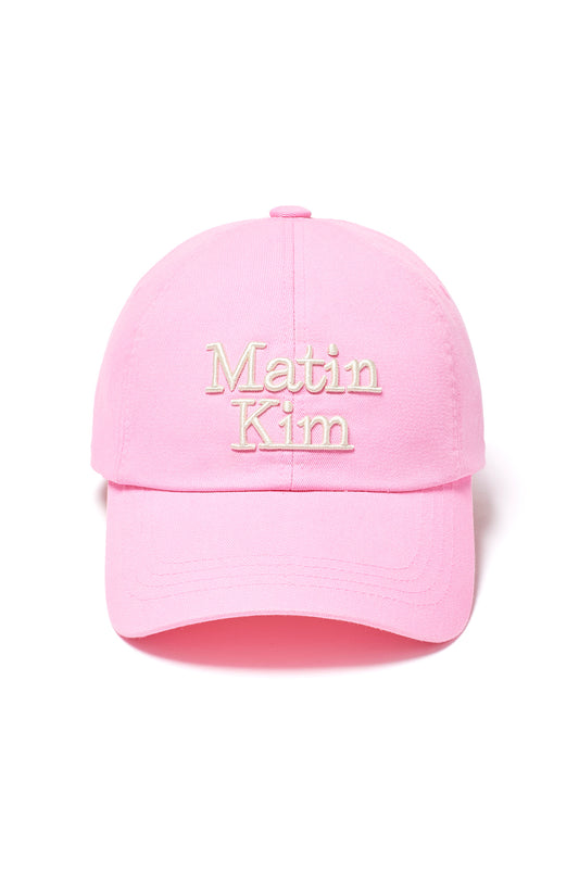 matinkim MATIN VOLUME LOGO BALL CAP IN PINK