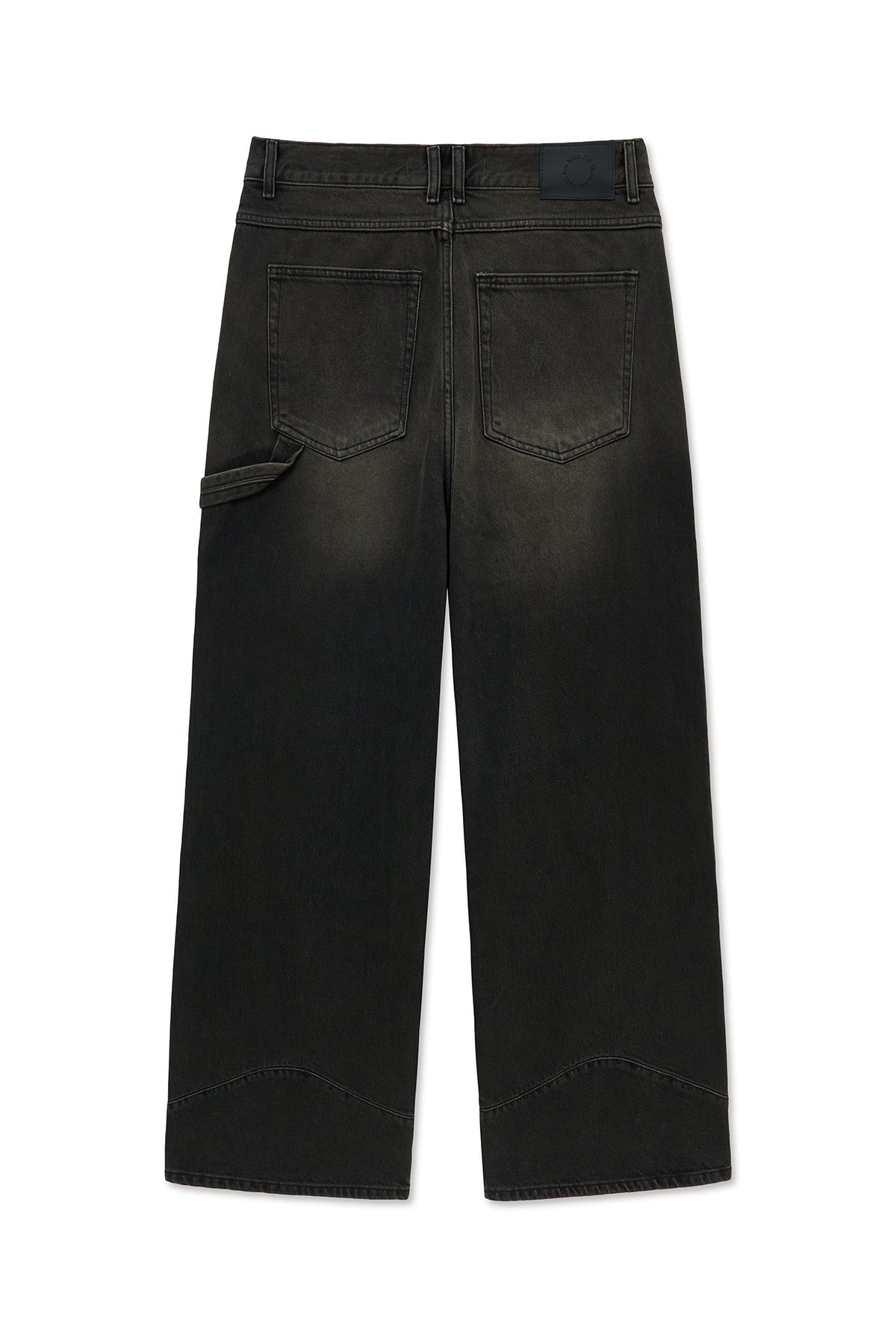 matinkim WESTERN DETAIL DENIM PANTS FOR MEN IN BLACK