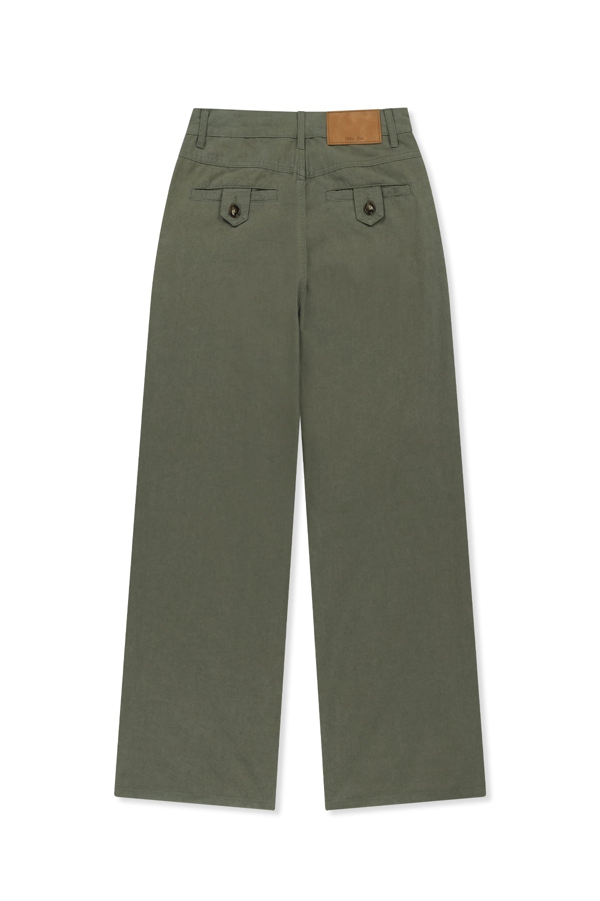 matinkim STUD POINT COLOR DENIM PANTS IN KHAKI