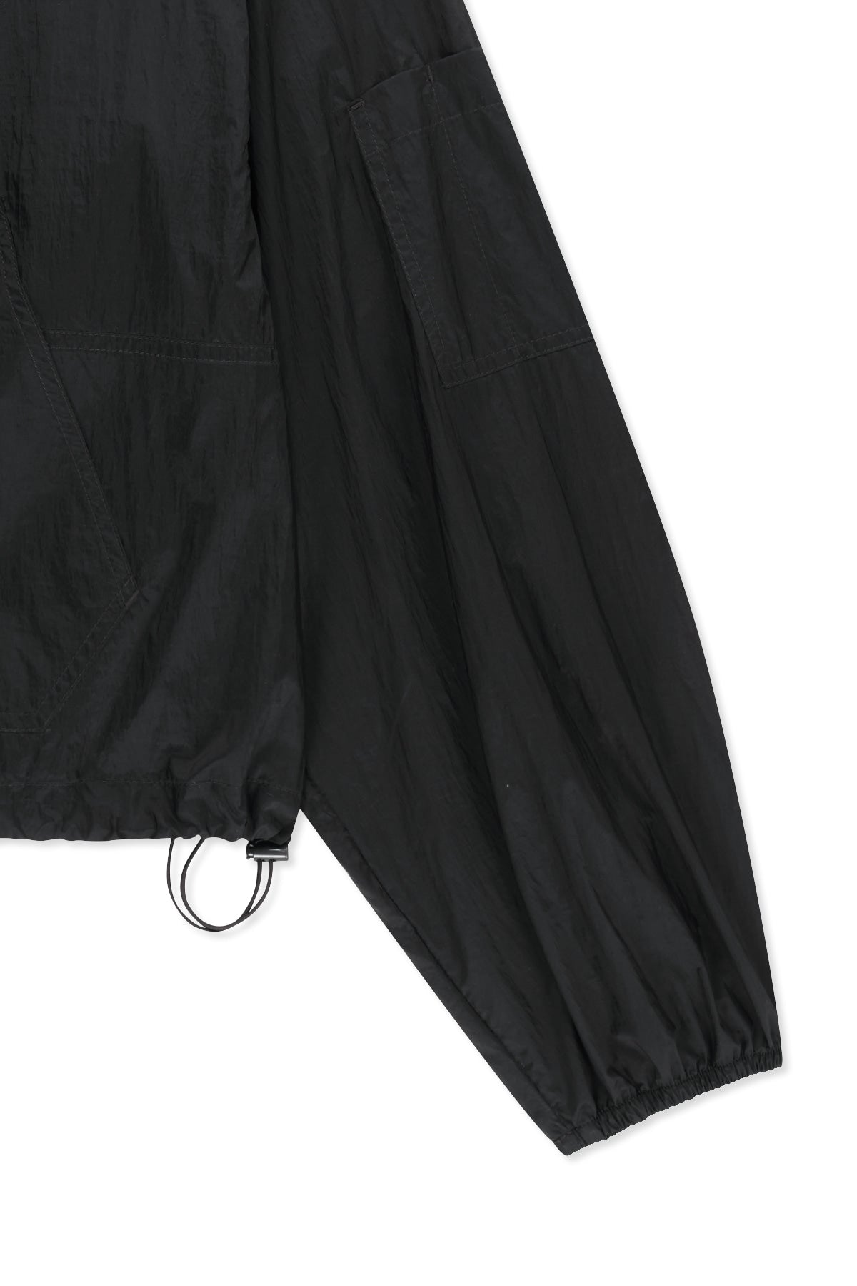 matinkim BACK LOGO HOODY WINDBREAKER FOR WOMEN IN DARK BROWN