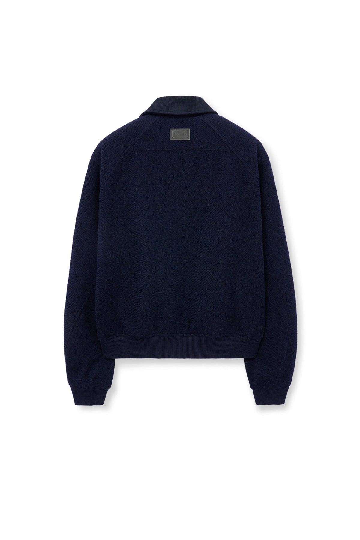 matinkim CURVED POINT WOOL JUMPER FOR MEN IN NAVY