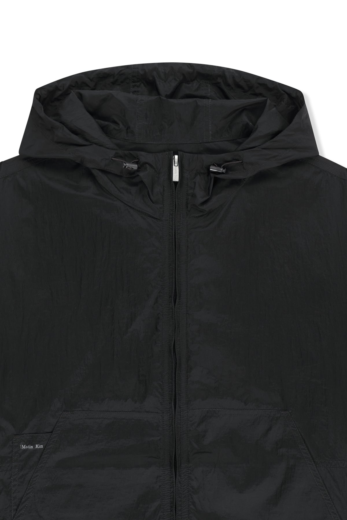 matinkim BACK LOGO HOODY WINDBREAKER FOR WOMEN IN DARK BROWN