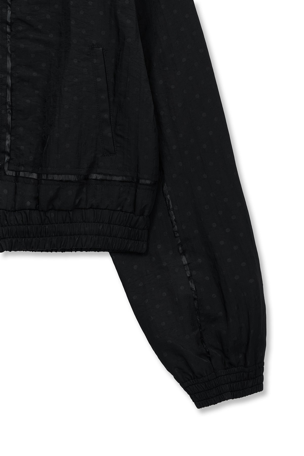 matinkim CROPPED EMBROIDERY BACK LOGO JUMPER IN STRONG BLACK
