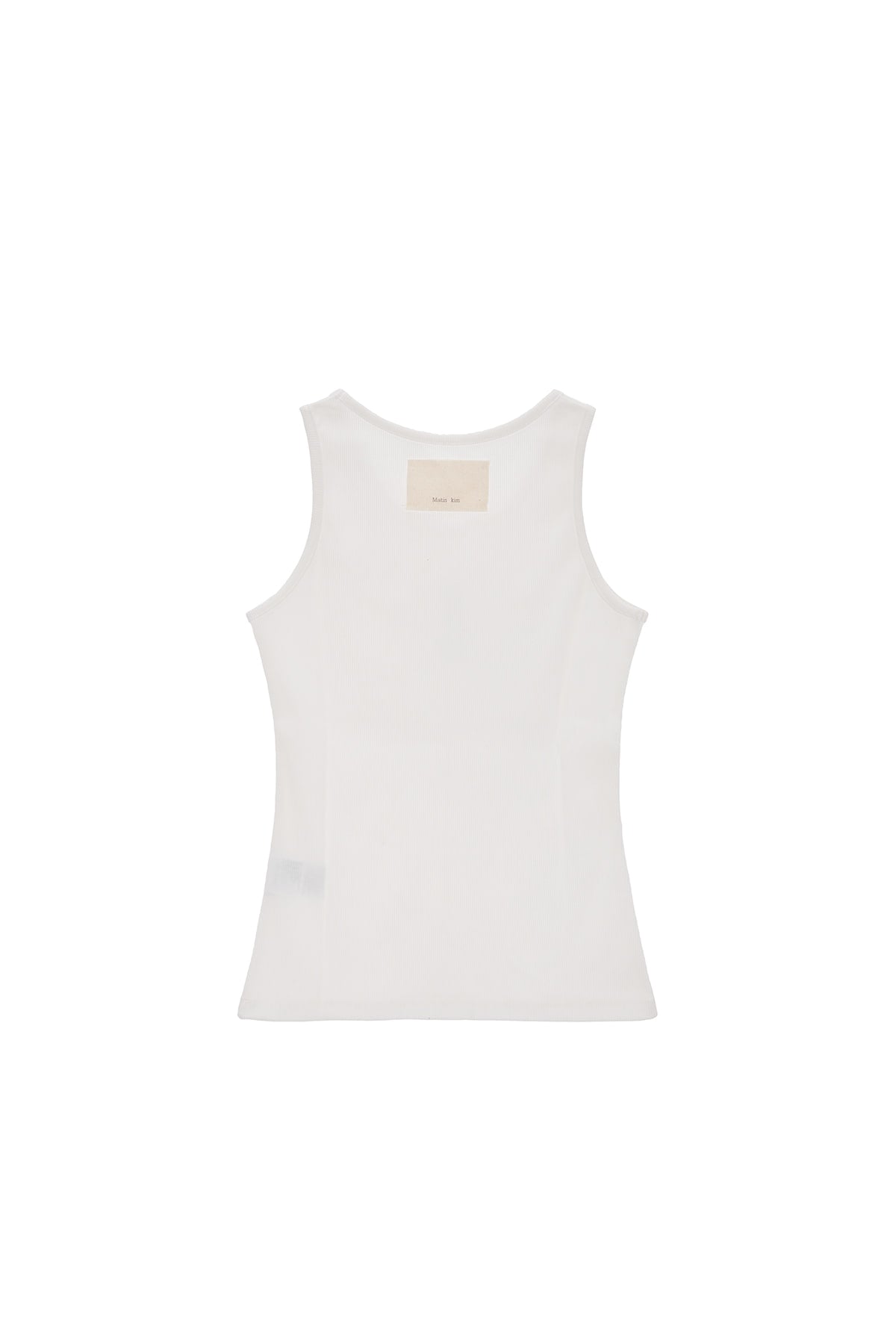 matinkim PINTUCK SLEEVELESS TOP IN WHITE