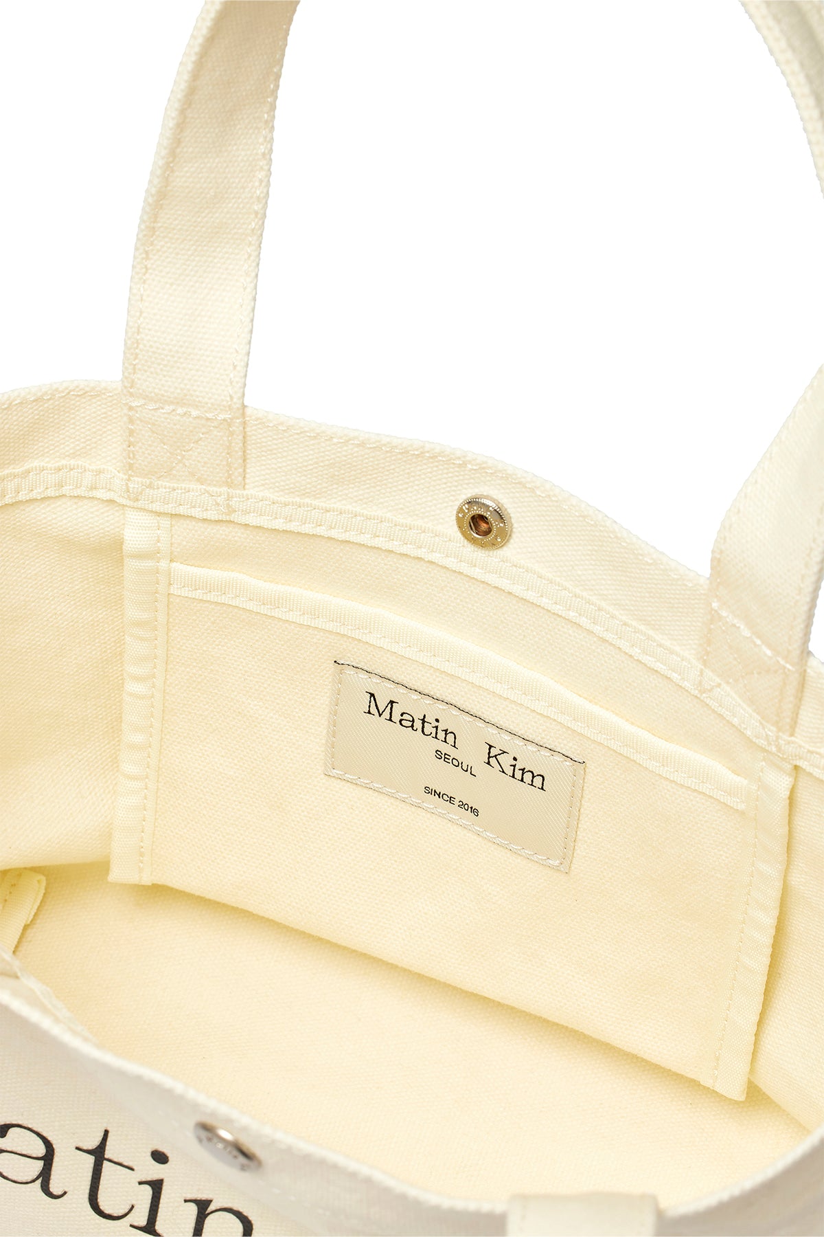 matinkim MATIN CANVAS MINI TOTE BAG IN IVORY