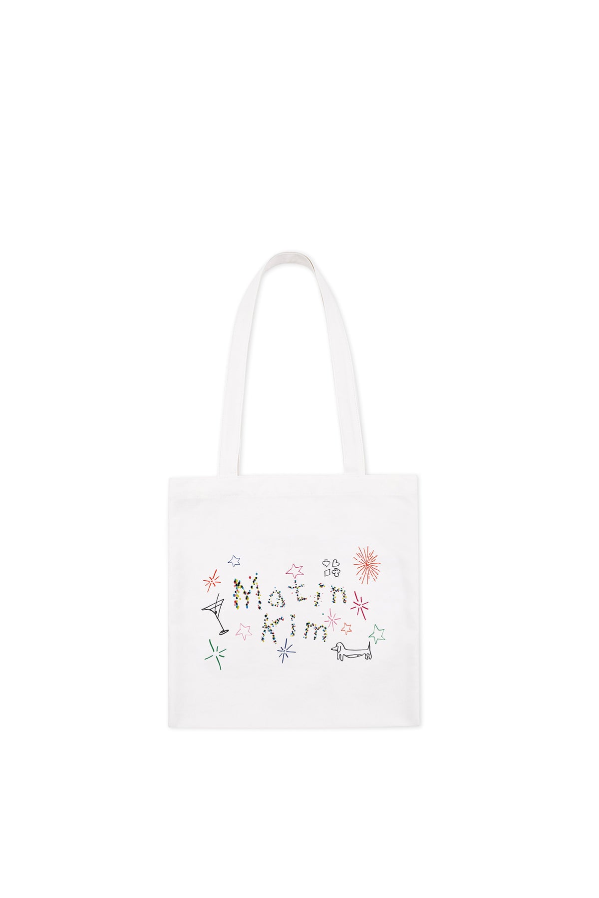matinkim ARTIST PROJECT MATIN KIM X DANIEL OH ECO BAG IN WHITE