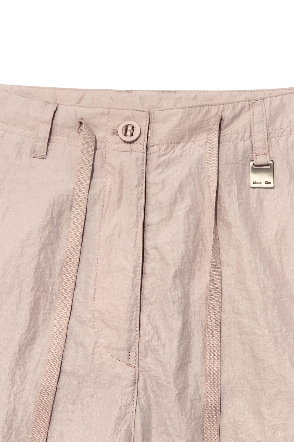 matinkim STRING NYLON CARGO PANTS IN LIGHT PINK