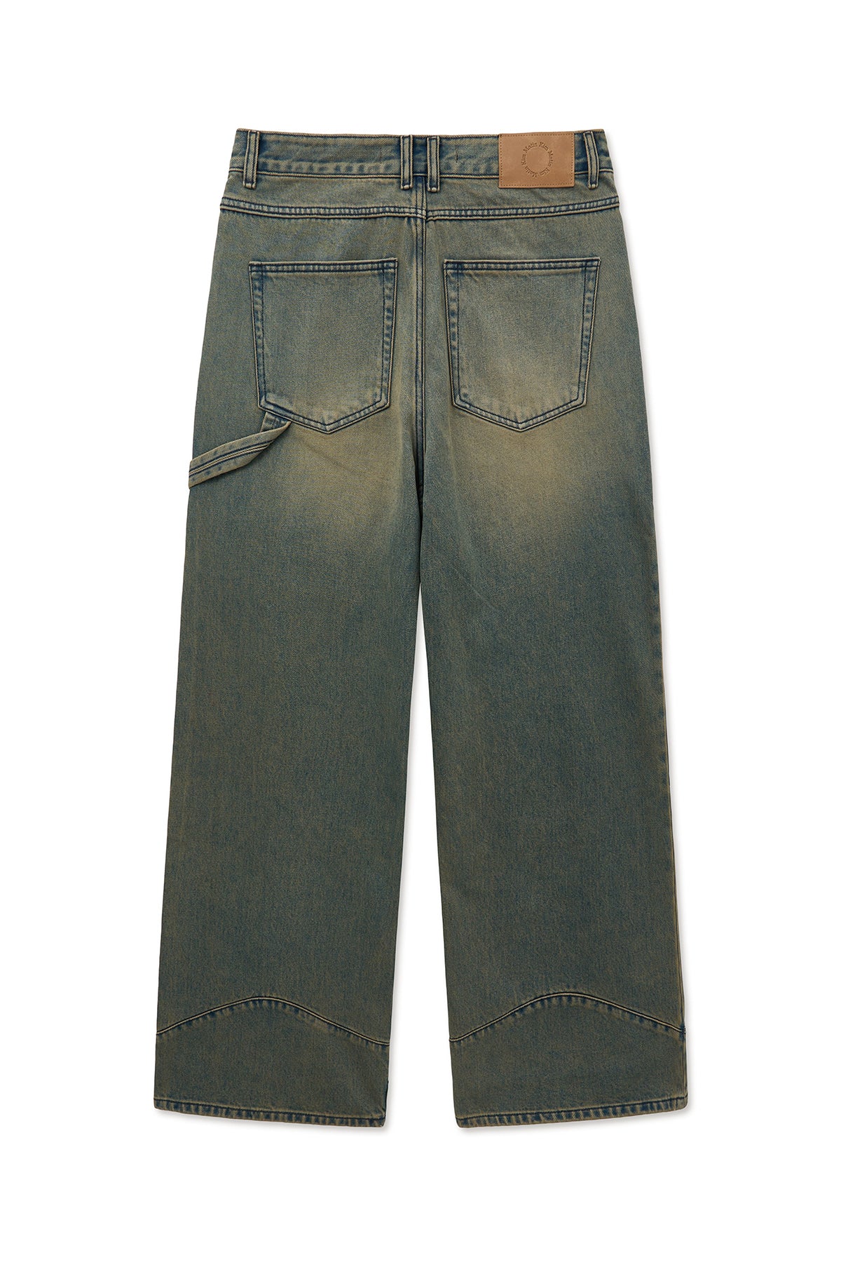 matinkim WESTERN DETAIL DENIM PANTS FOR MEN IN BLUE