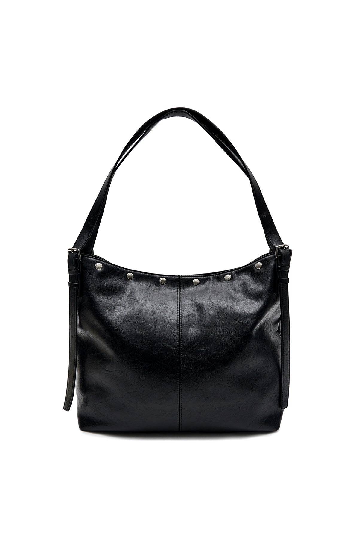 matinkim MATIN STUD POINT LARGE SHOULDER BAG IN BLACK