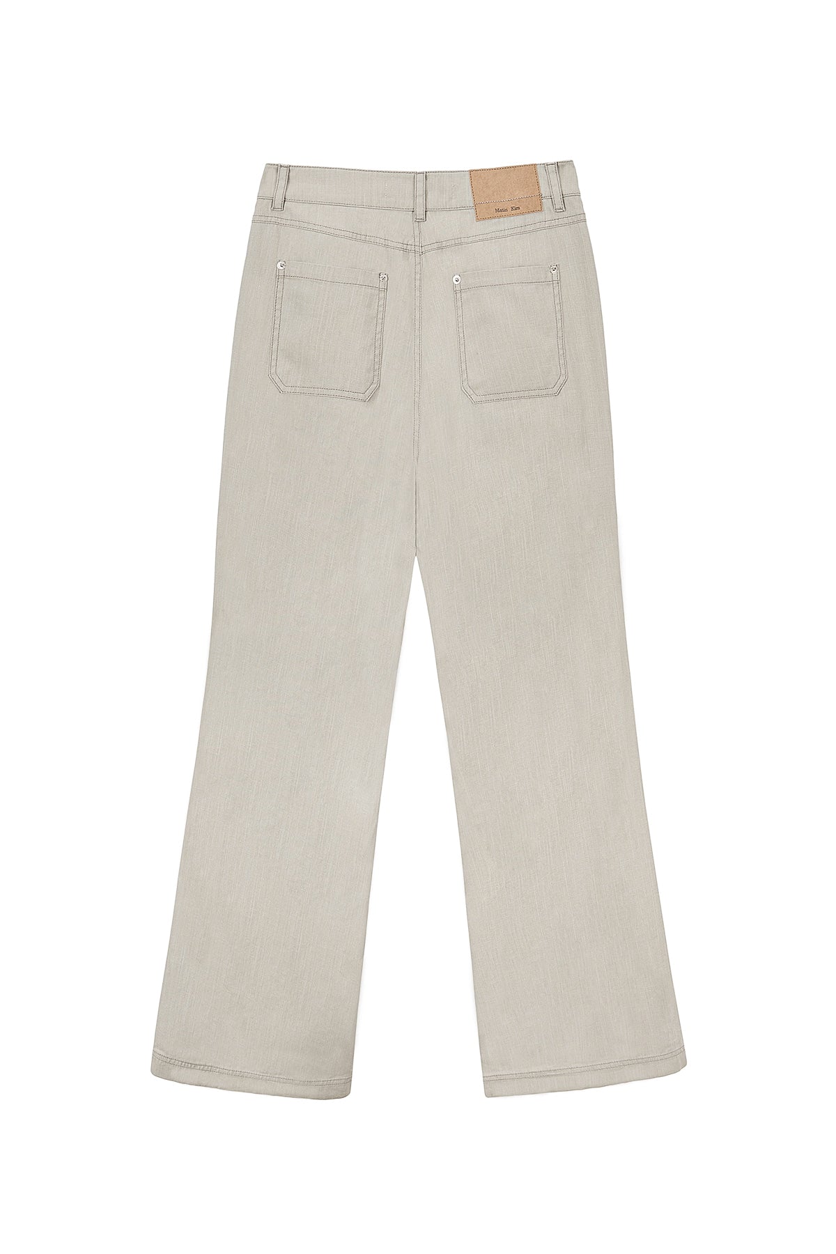 matinkim SIDE PINTUCK POINT PANTS IN BEIGE