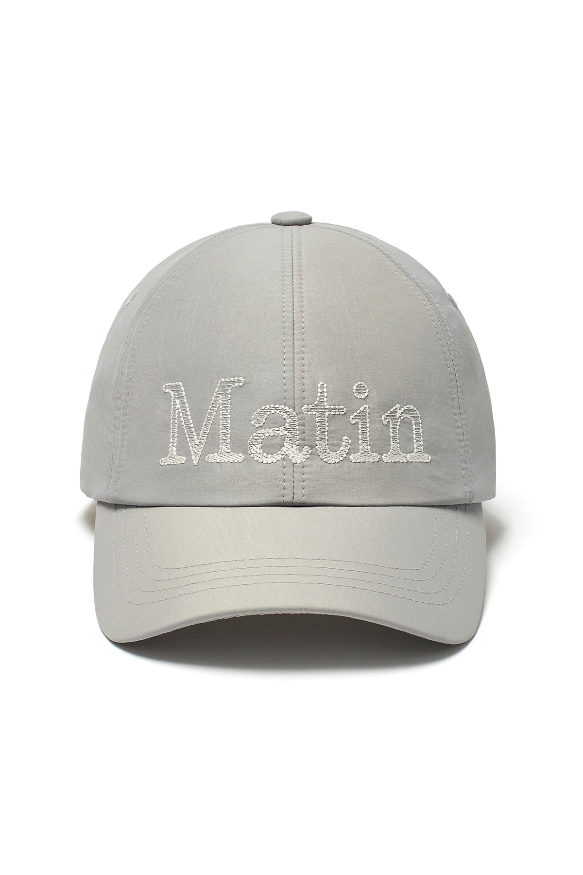 matinkim MATIN GLOSSY BALL CAP IN GREY