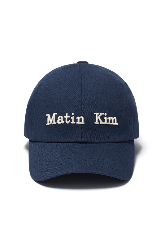 matinkim MATIN CLASSIC LOGO BALL CAP IN NAVY