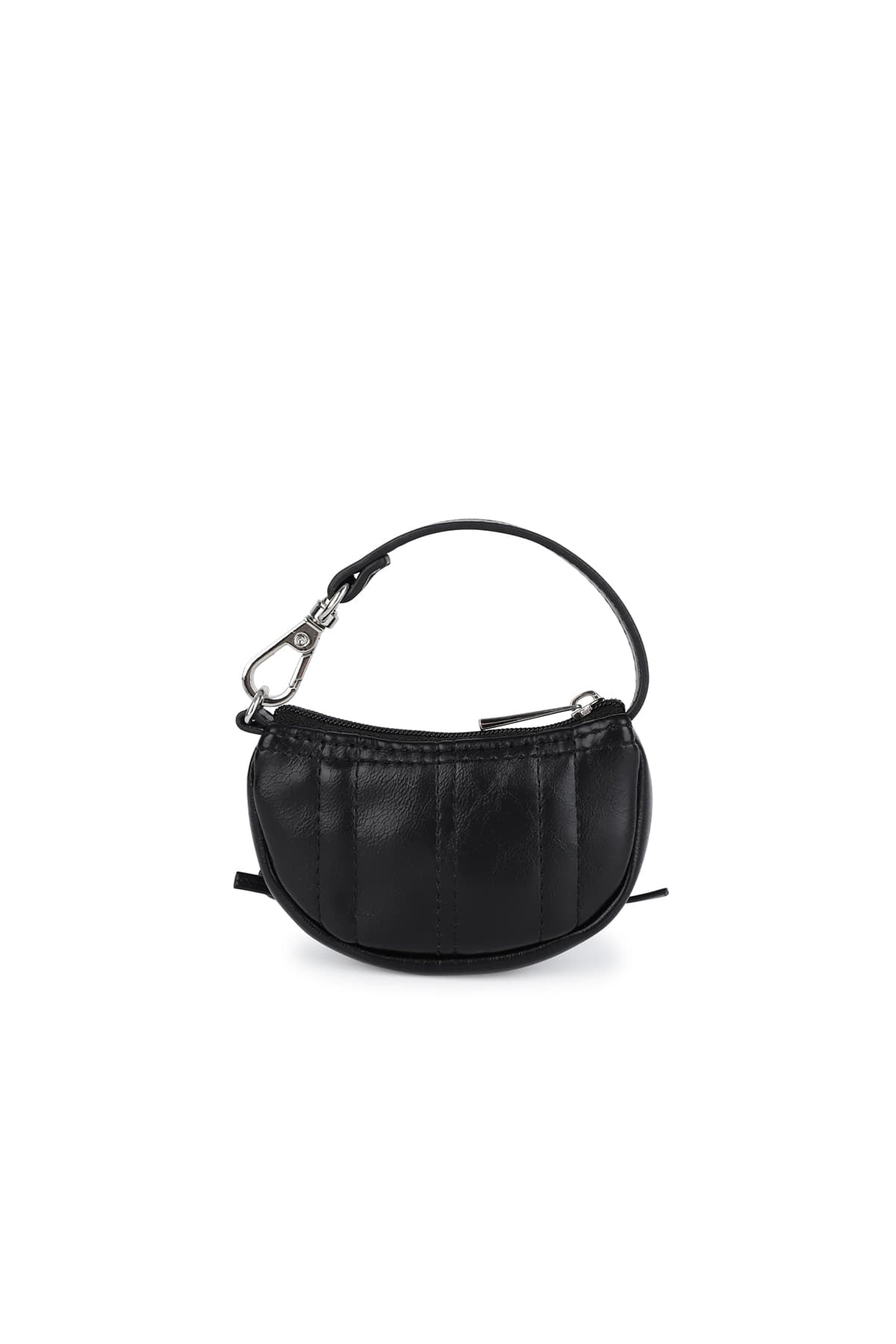 matinkim HALF SHIRRING RIBBON CHARM IN BLACK