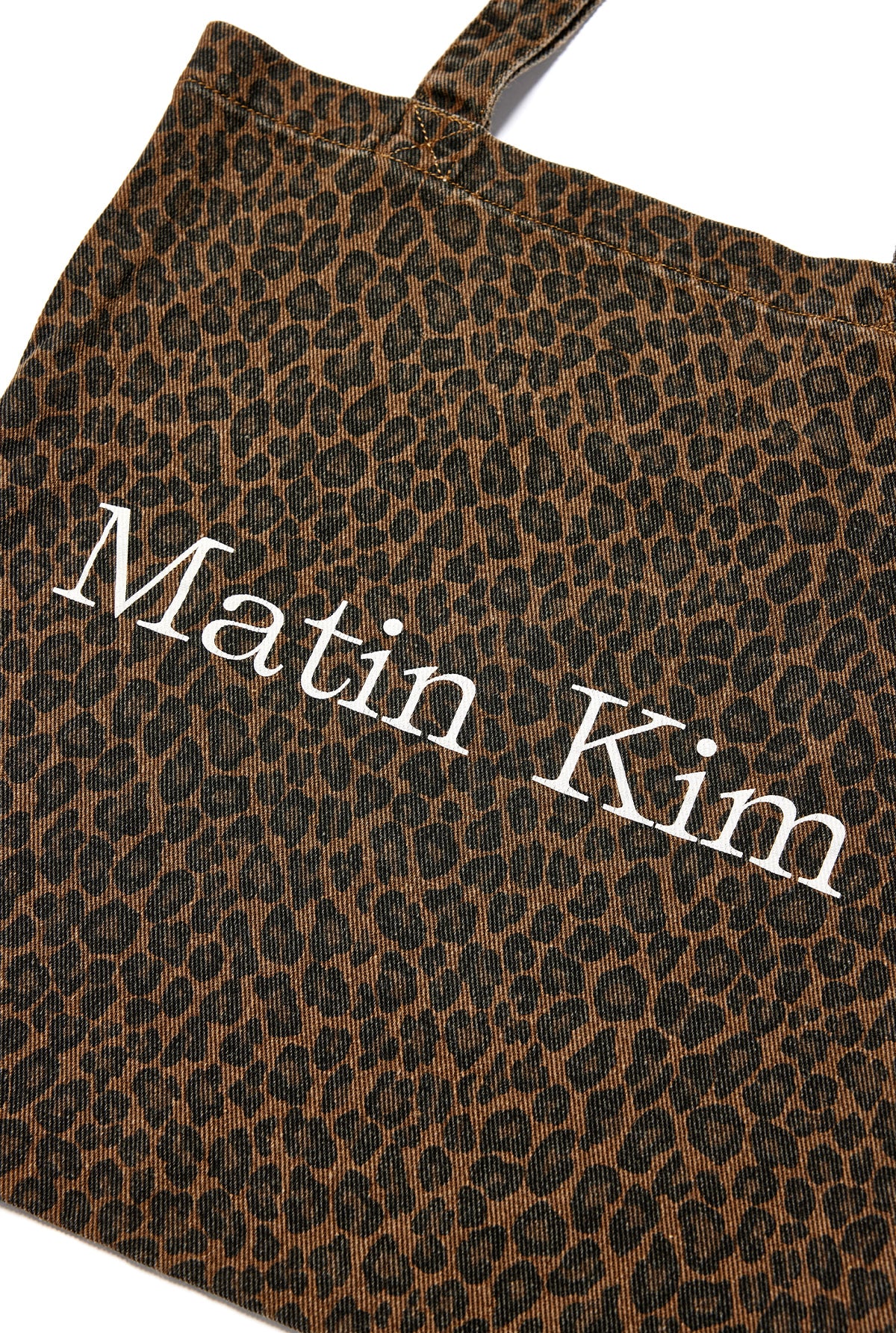 matinkim MATIN LEOPARD ECOBAG IN BROWN