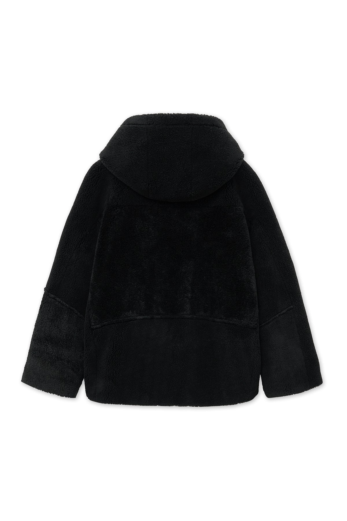 matinkim REVERSIBLE HOODY MUSTANG IN BLACK