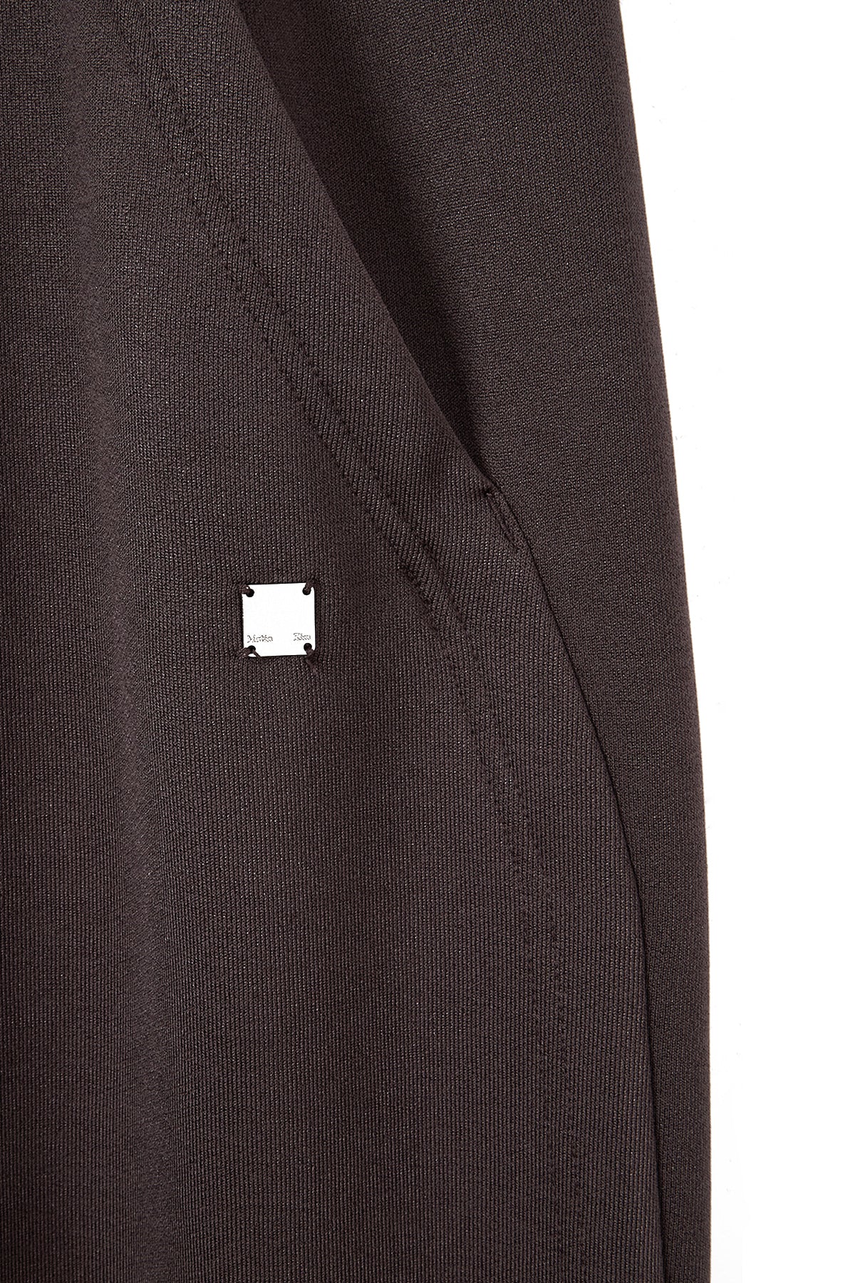 matinkim BACK POCKET GLITTER SWEATPANTS FOR WOMEN IN BROWN