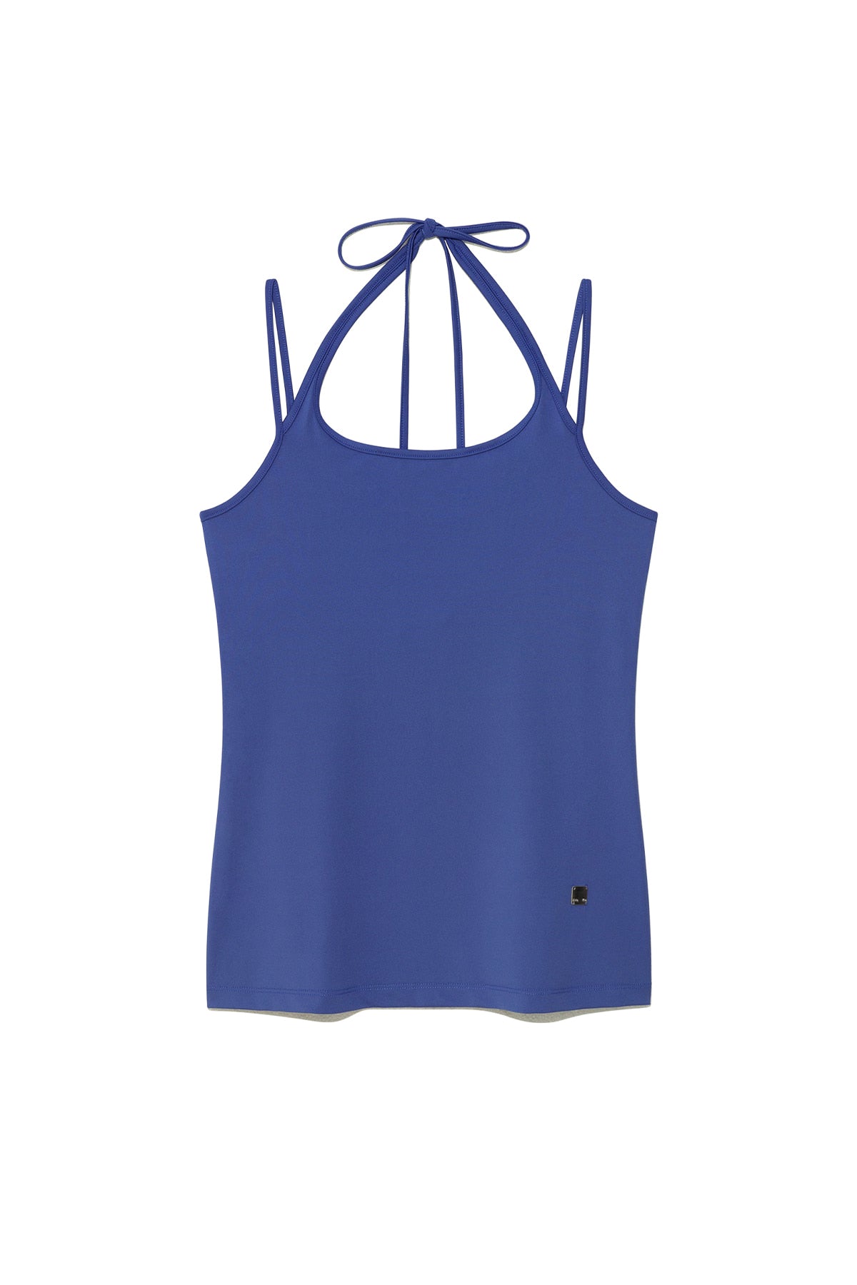 matinkim STRING HALTER NECK TANK TOP IN BLUE
