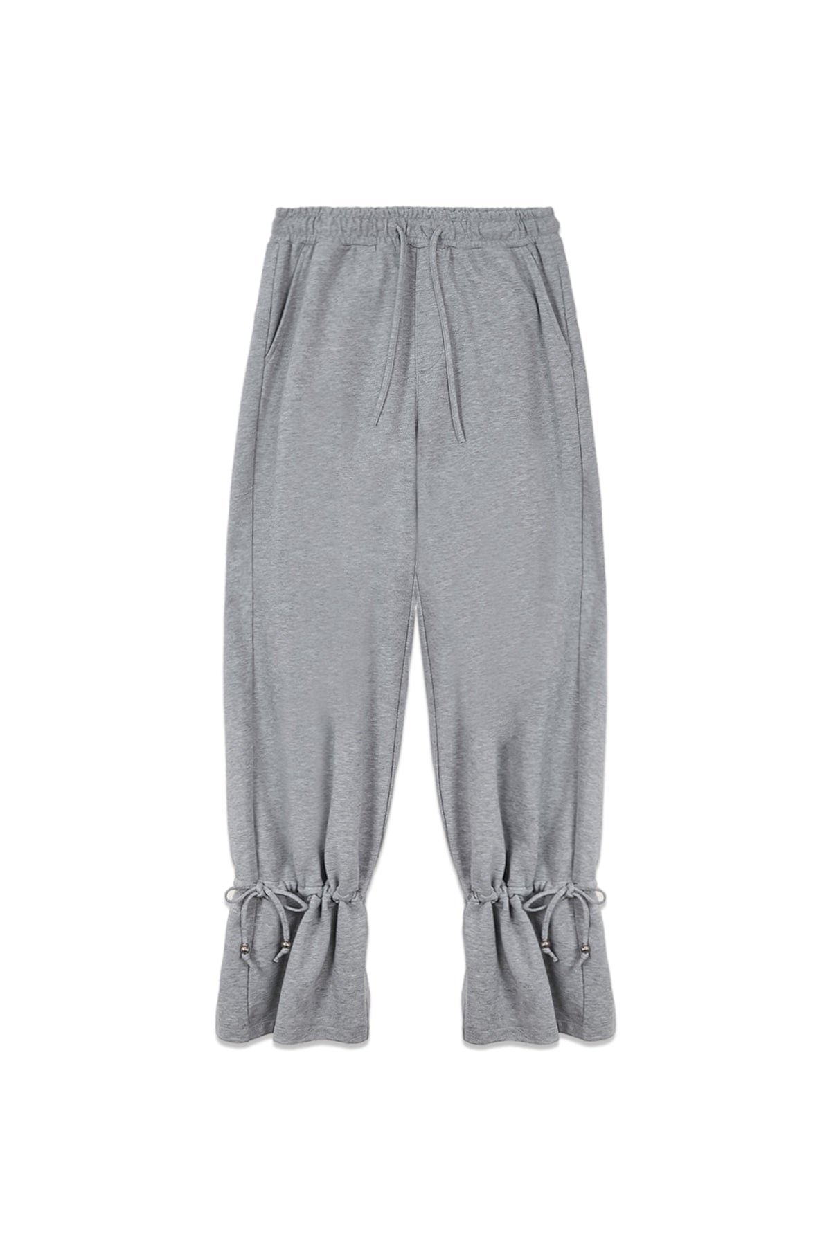 matinkim STRING DETAIL SWEATPANTS IN GREY