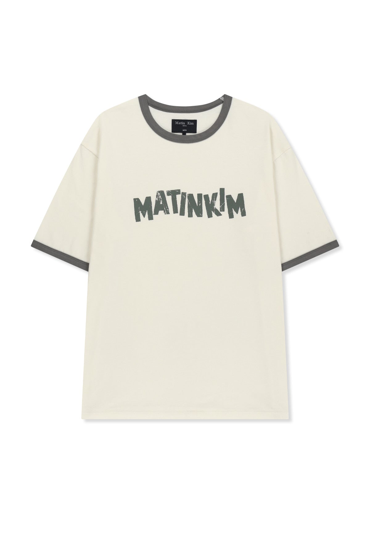 matinkim MATIN LOGO RINGER TOP FOR MEN IN CREAM