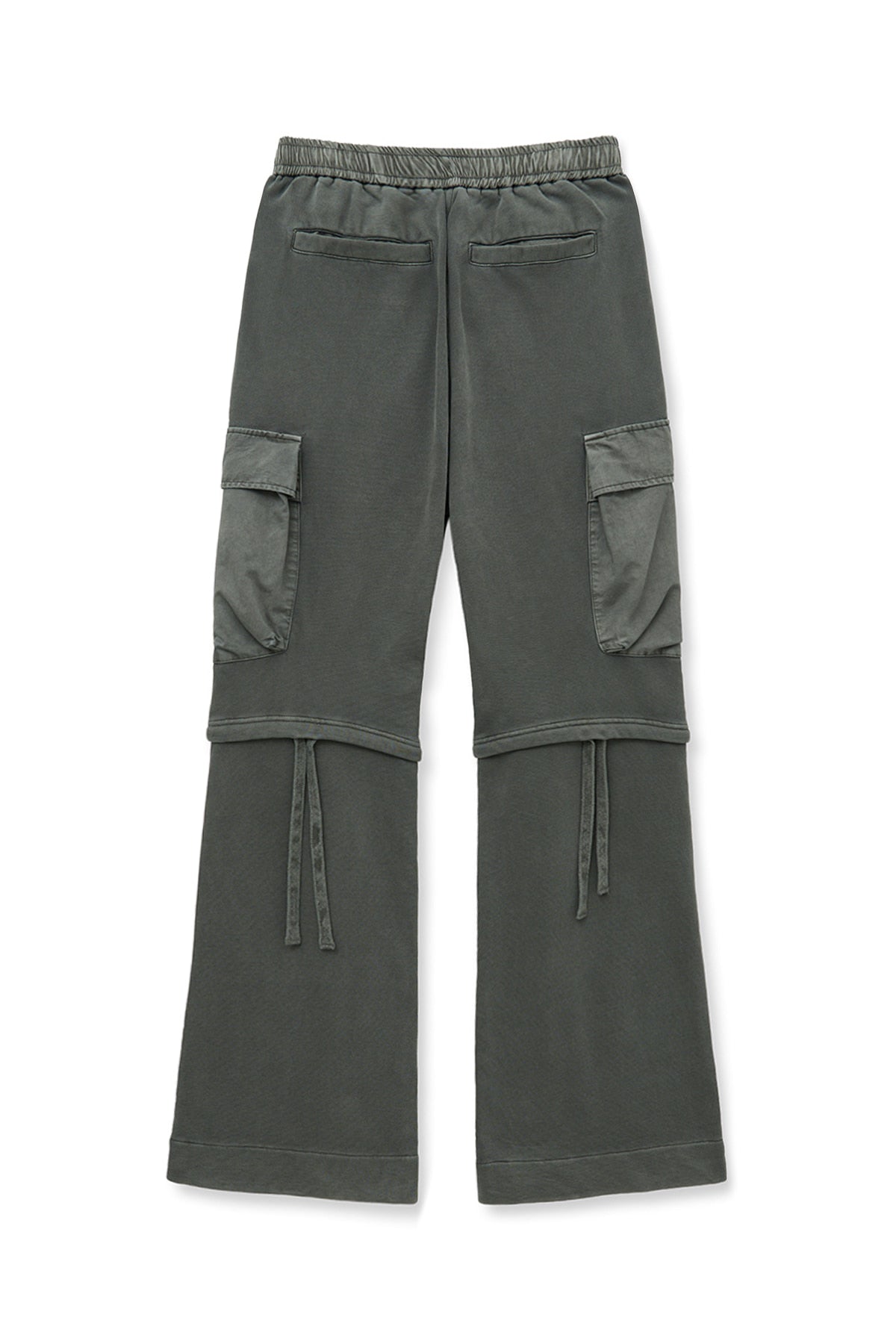 matinkim PIGMENT DYED CARGO PANTS FOR WOMEN IN CHARCOAL