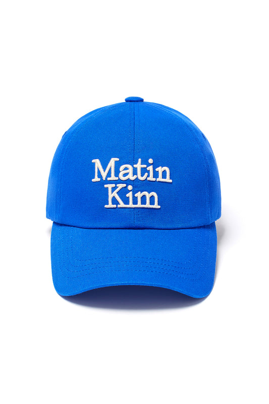 matinkim MATIN VOLUME LOGO BALL CAP IN BLUE