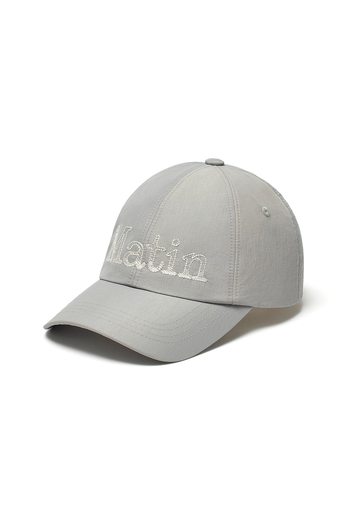 matinkim MATIN GLOSSY BALL CAP IN GREY