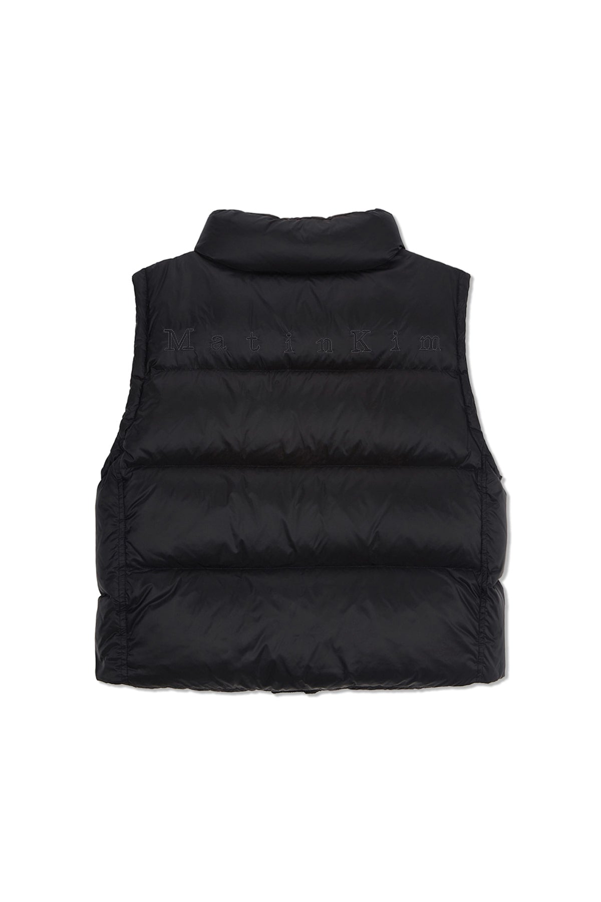 matinkim UNBALANCE QUILTED DOWN VEST FOR WOMEN IN BLACK