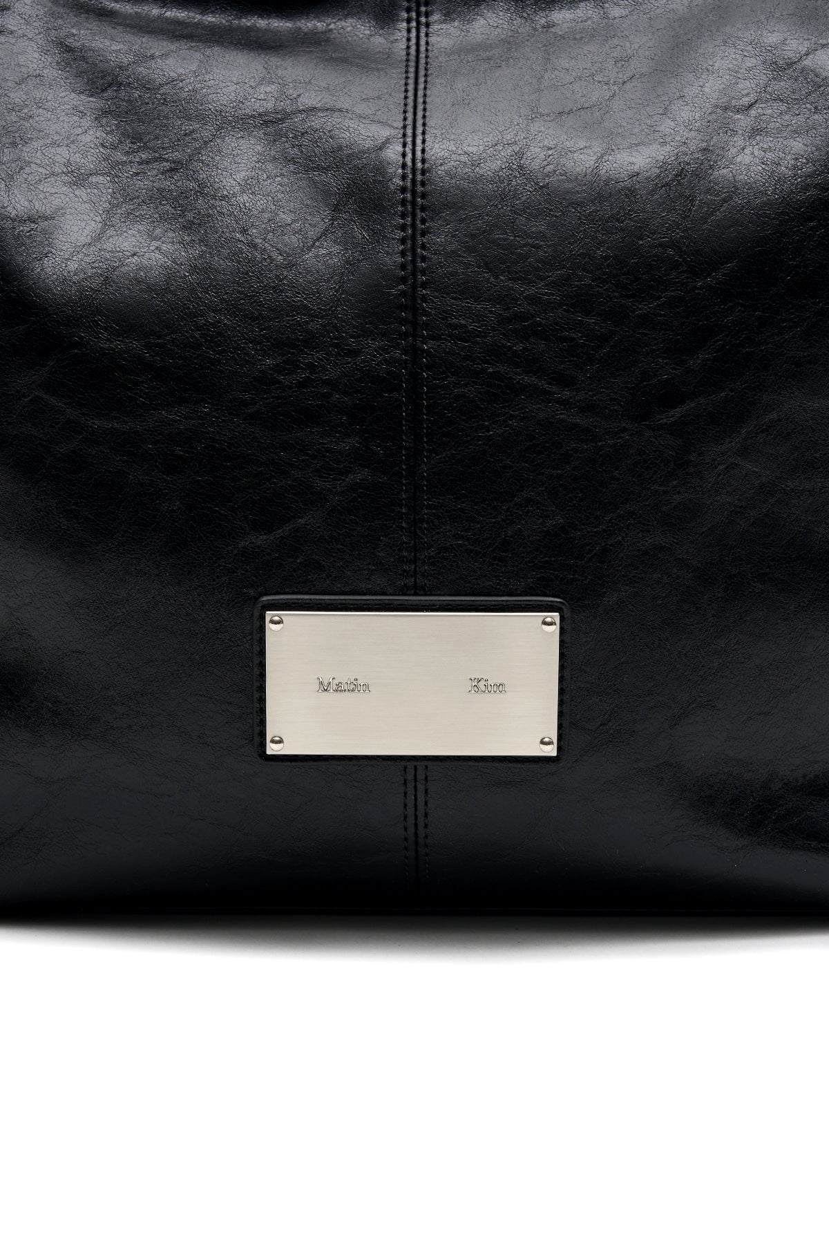 matinkim MATIN STUD POINT LARGE SHOULDER BAG IN BLACK