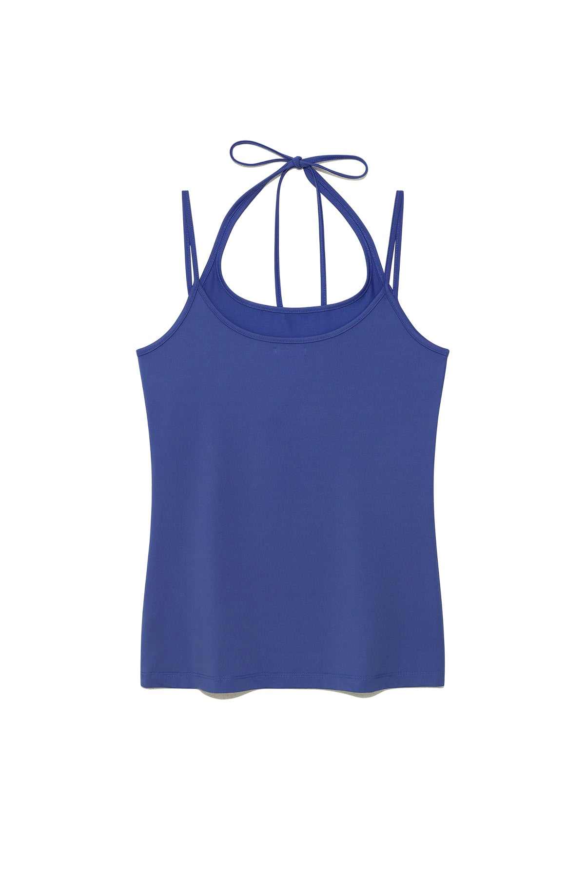 matinkim STRING HALTER NECK TANK TOP IN BLUE