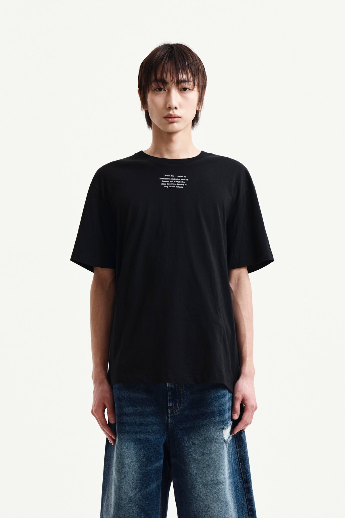 matinkim LABEL POINT LETTERING TOP IN BLACK