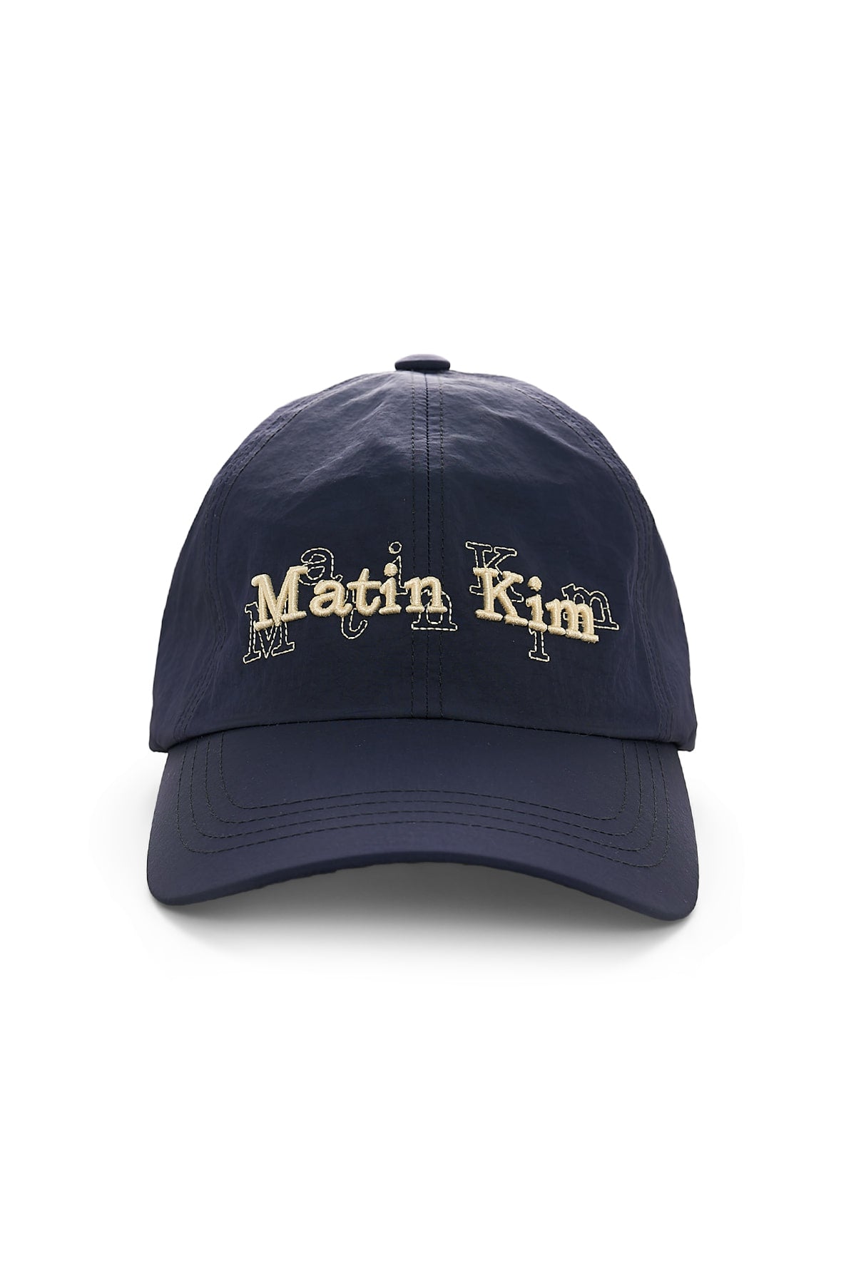 matinkim OVERLAY LOGO BALL CAP IN NAVY