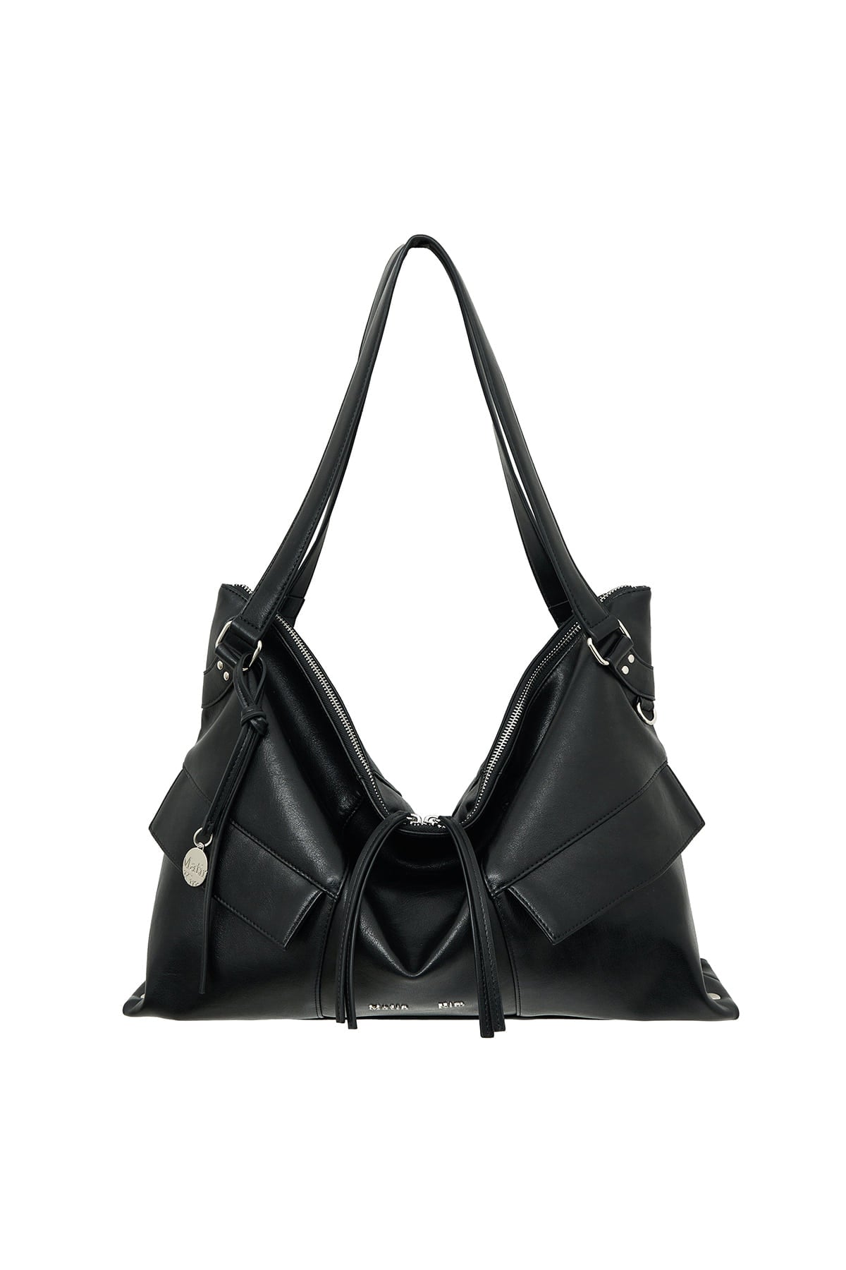 matinkim WIDE NEMO BIG SHOULDER BAG IN BLACK